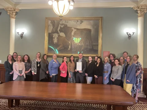 picture of 211 staff at 211 day proclamation signing in 2026
