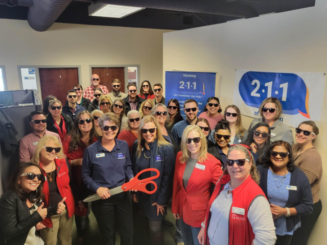 Wyoming 211's red ribbon cutting event