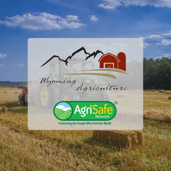 Beautiful Farm Country, Wayne County, Ohio July 2020 with the WY dept. of agriculture and farm and ranch stress assistance network logo in front